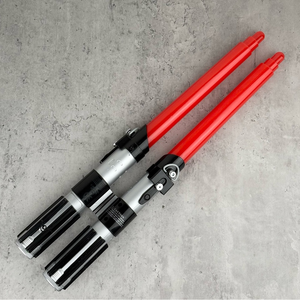 Star Wars Darth Vader Lightsaber 2009 Hasbro LFL  Lot Of 2